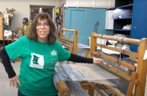 Laura at her Loom